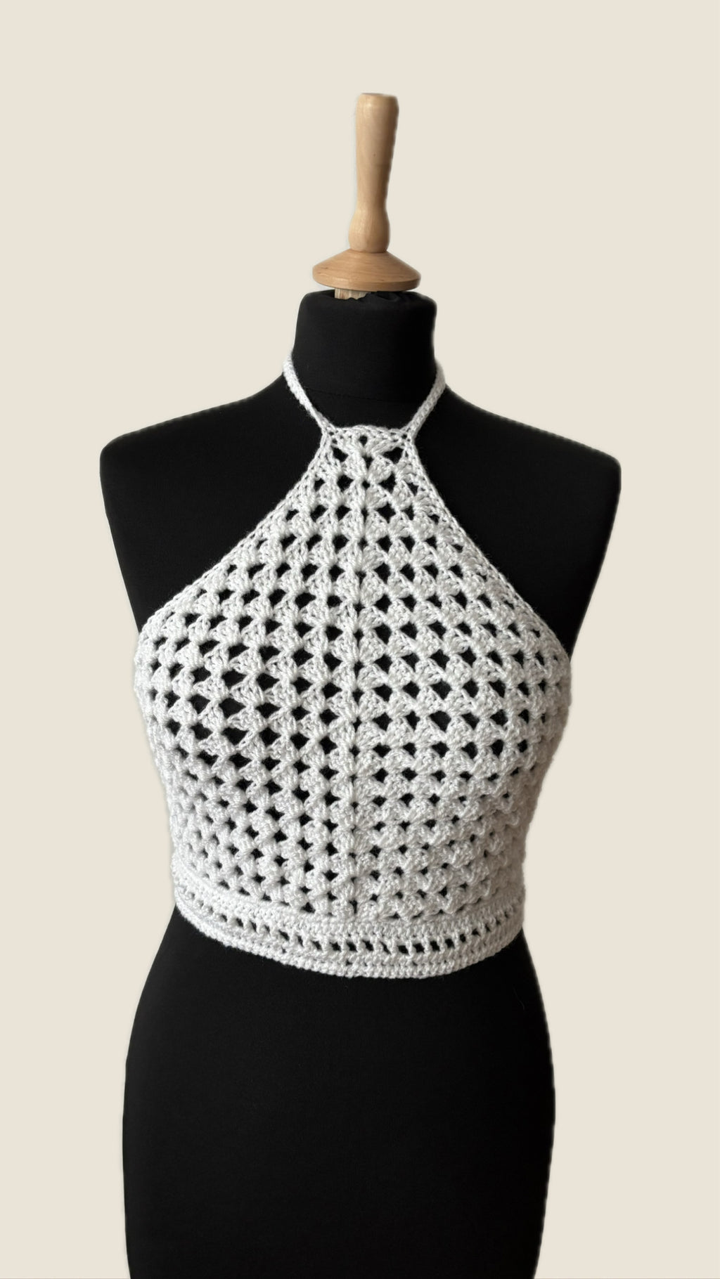 Granny Triangle Top weiss