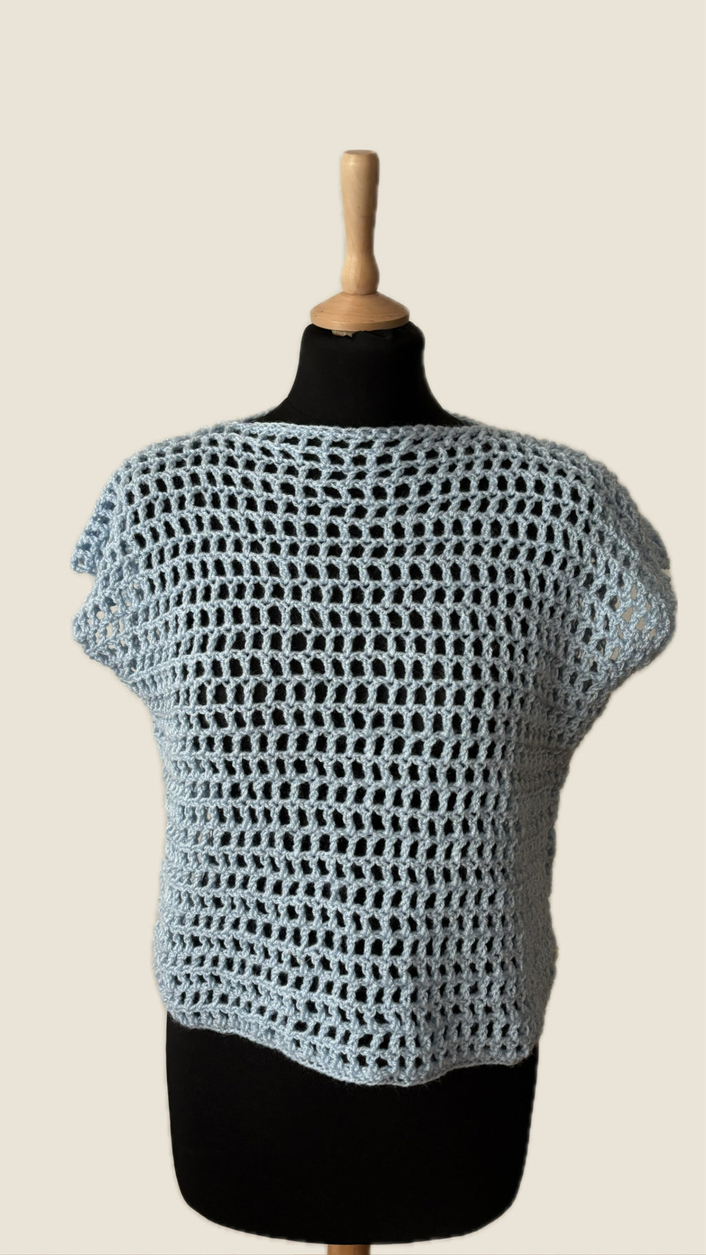 Mesh T-shirt blau