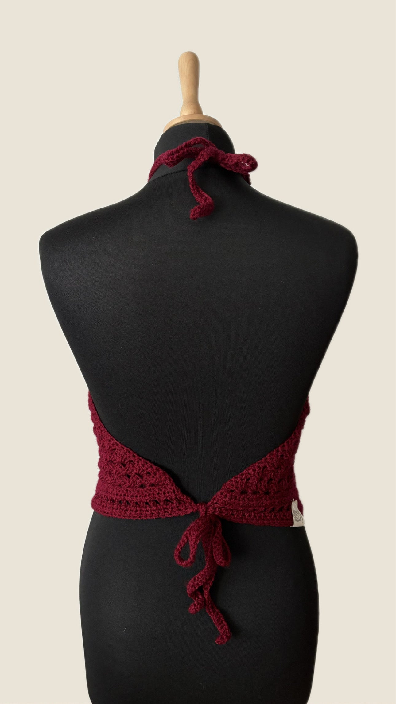 Granny triangle Top Bordeaux