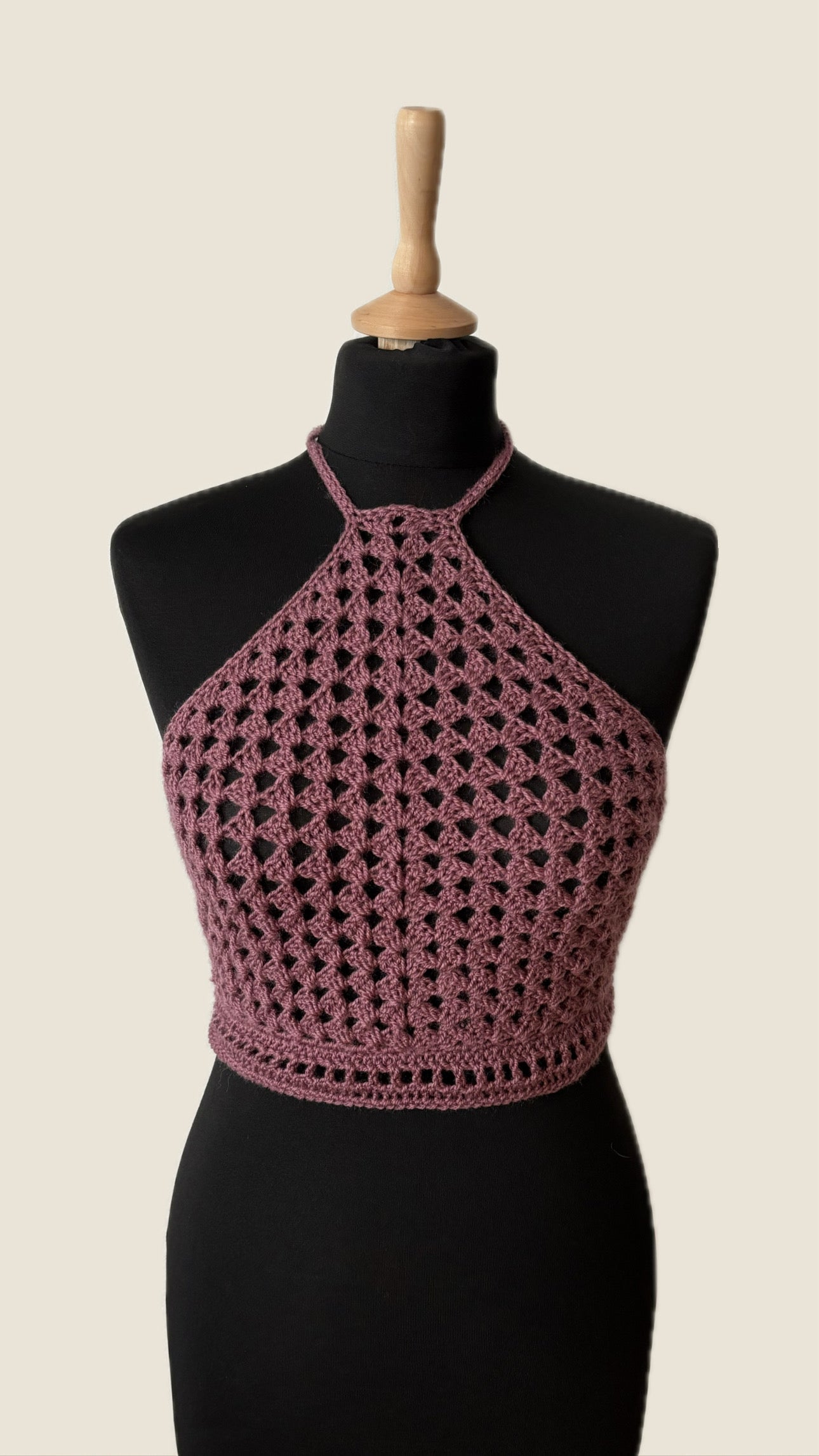 Granny Triangle Top mauve