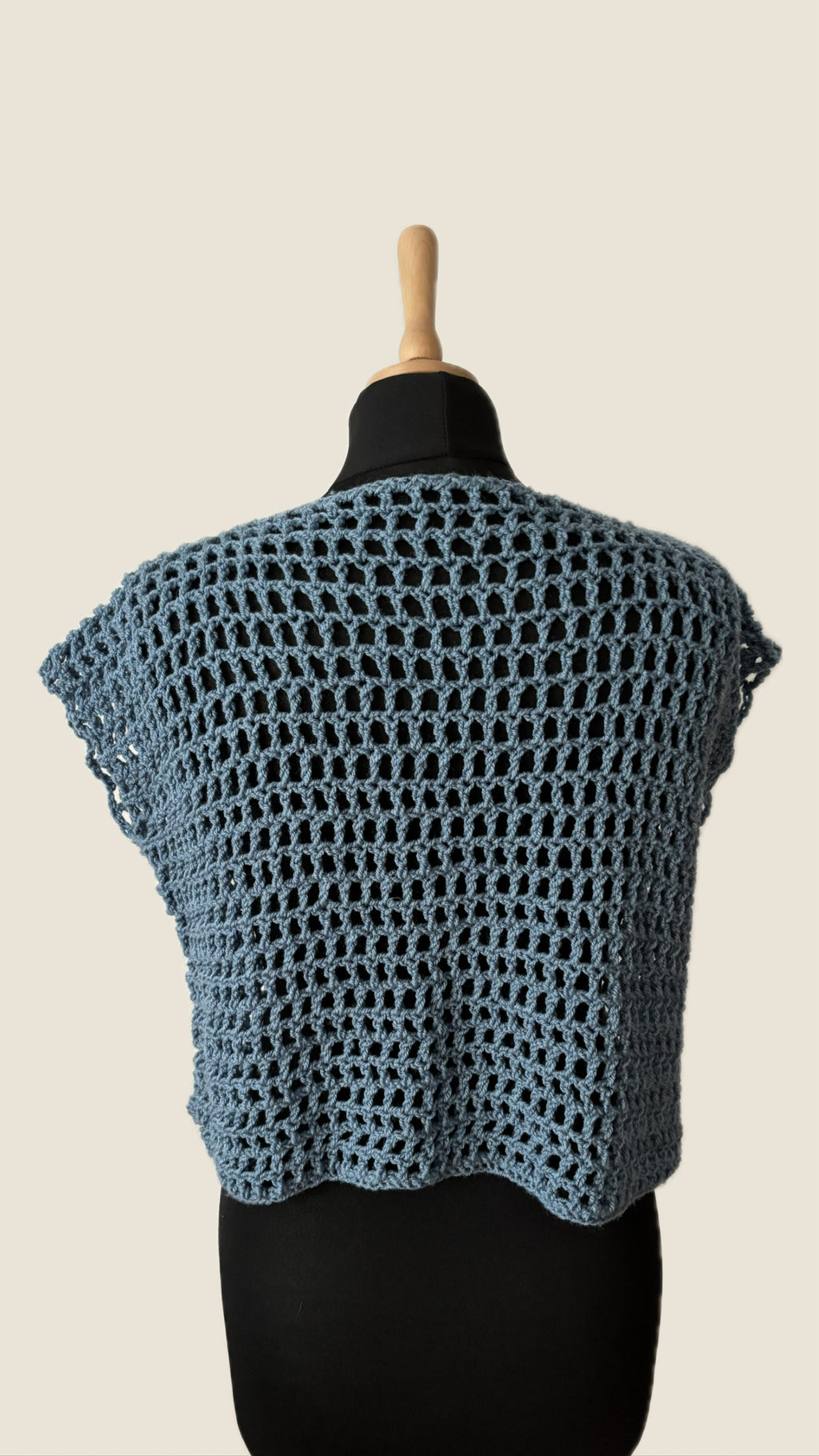 Mesh T-shirt blau