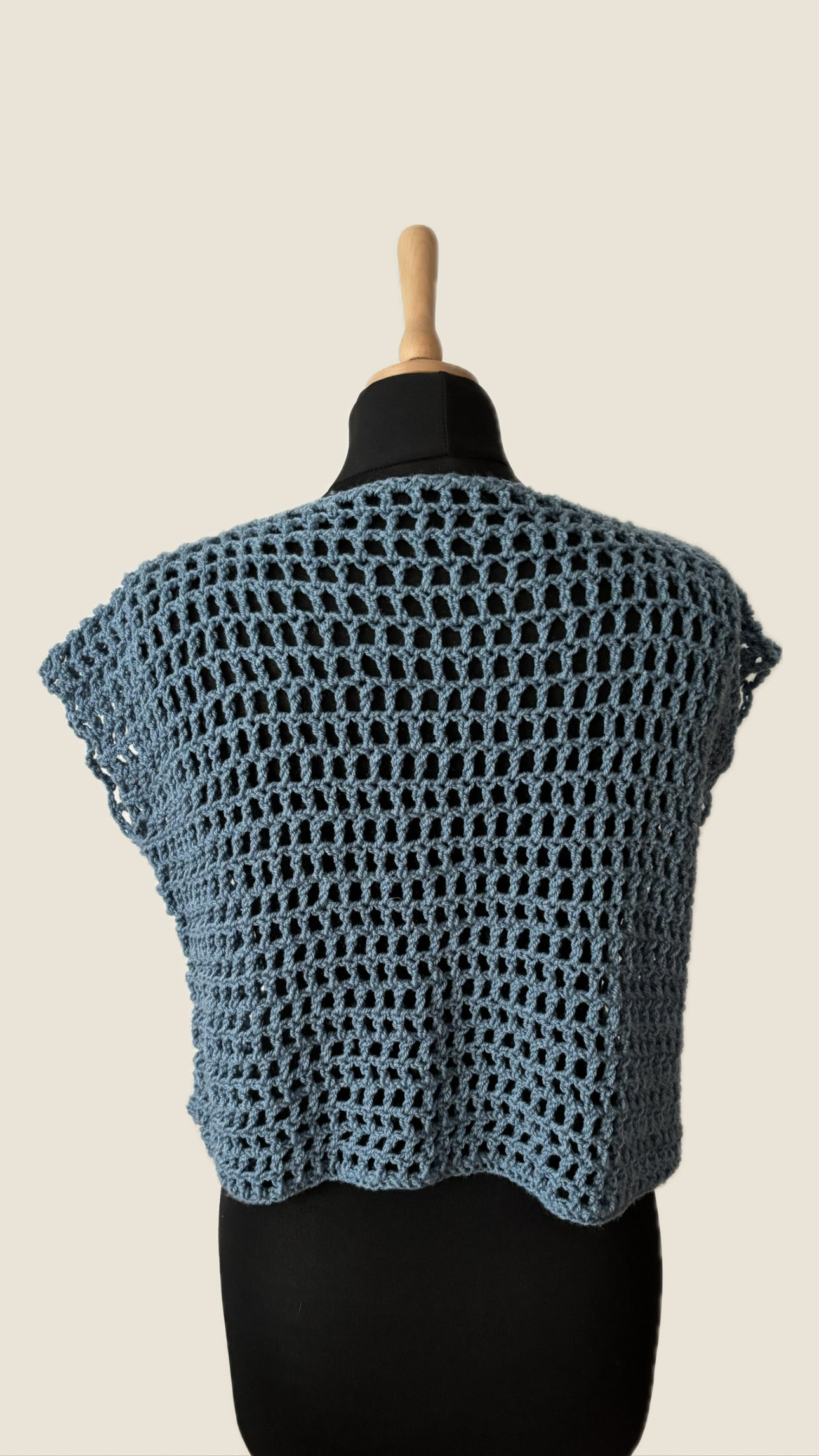 Mesh T-shirt blau