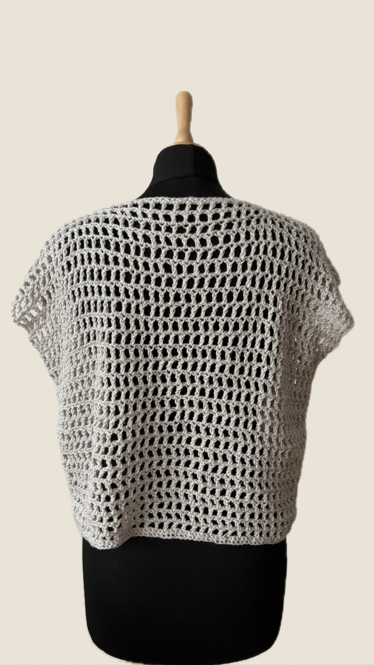Mesh T-shirt hellgrau